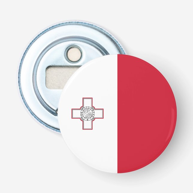 Malta-Flagge Flaschenöffner (Vorderseite)