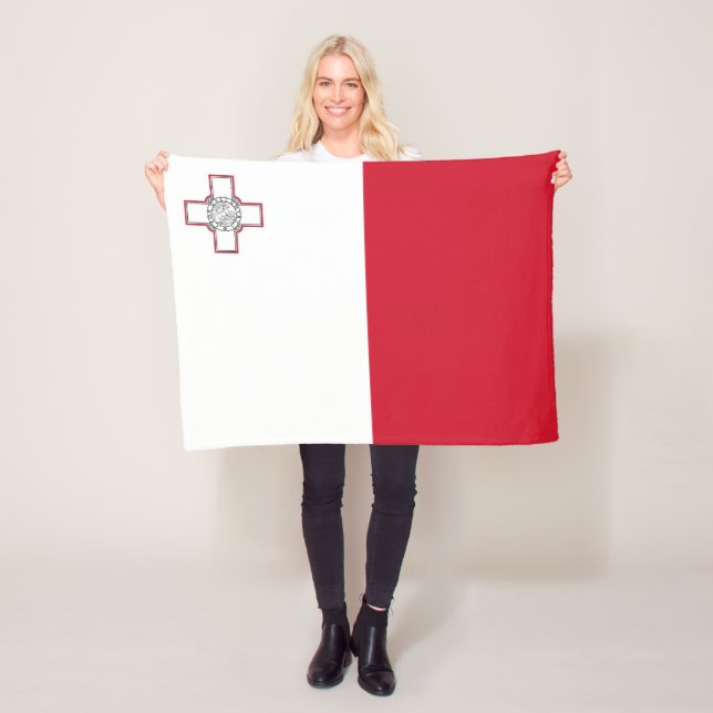 Malta-Flagge Fleecedecke (Beispiel)