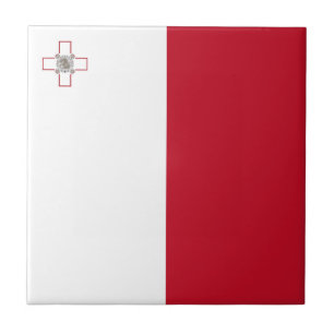 Malta-Flagge Fliese