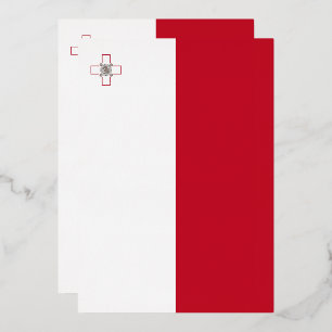 Malta-Flagge Folieneinladung