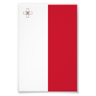 Malta-Flagge Fotodruck
