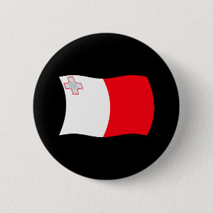 Malta-Flagge-Knopf Button