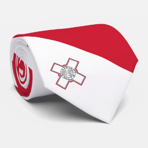 Malta-Flagge Krawatte