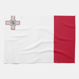 Malta-Flagge Küchentuch