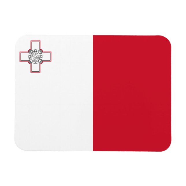 Malta-Flagge Magnet (Horizontal)