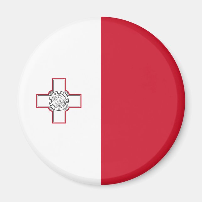 Malta-Flagge Magnet (Vorne)
