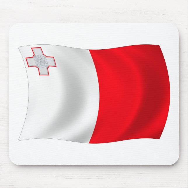 Malta-Flagge-Mauspad Mousepad (Vorne)