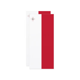Malta-Flagge Menükarte