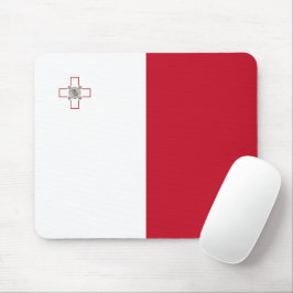 Malta-Flagge Mousepad
