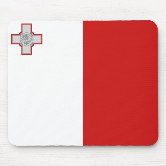 Malta-Flagge Mousepad (Vorne)