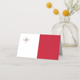 Malta-Flagge Platzkarte
