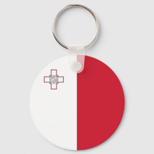 Malta-Flagge Schlüsselanhänger