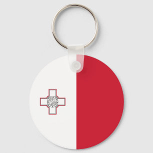 Malta-Flagge Schlüsselanhänger