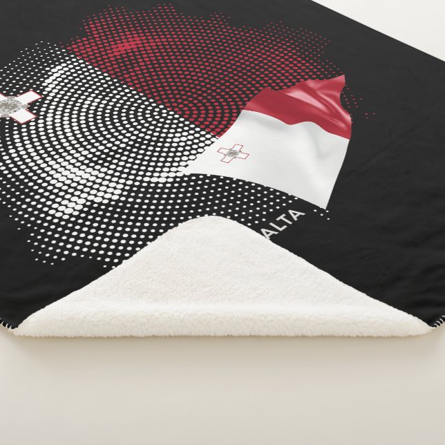 Malta-Flagge Sherpadecke (3/4)