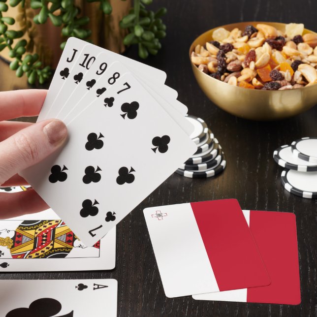 Malta-Flagge Spielkarten (In Situ)