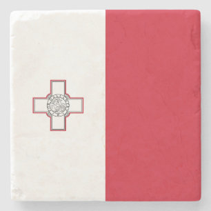 Malta-Flagge Steinuntersetzer