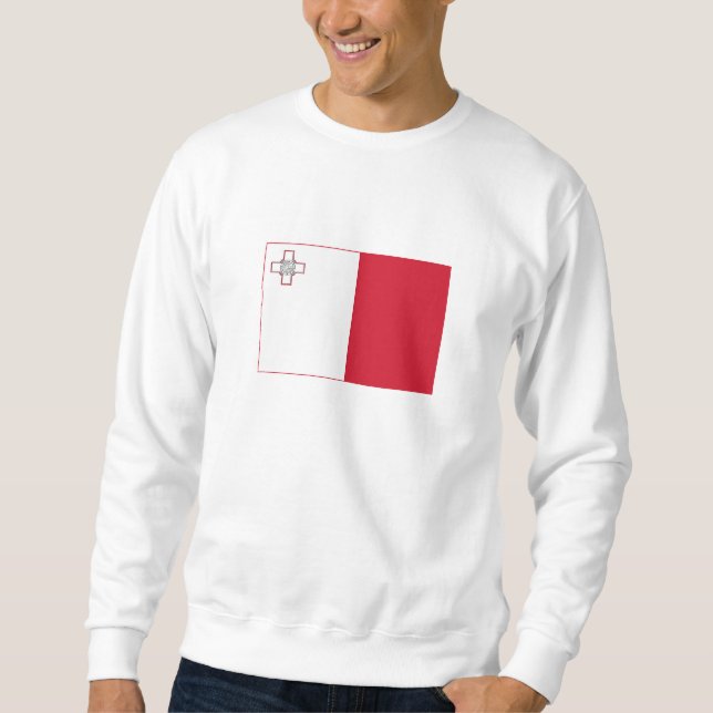 Malta-Flagge Sweatshirt (Vorderseite)