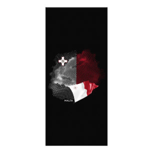 Malta-Flagge Werbekarte