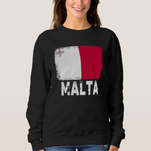 Malta Flaggenunterstützung maltesische Volksfrauen Sweatshirt