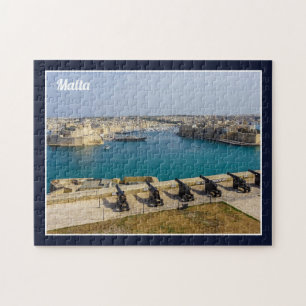 Malta Grand Harbour from Valletta Saluting Battery Puzzle