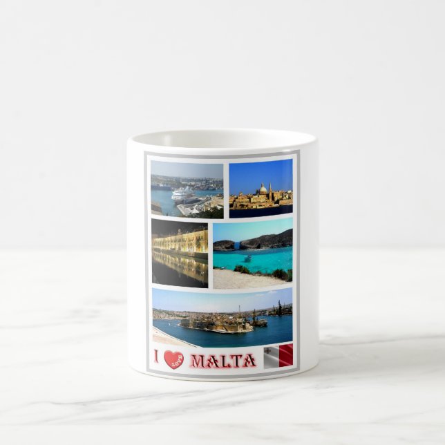 Malta - I Liebe - Kaffeetasse (Mittel)