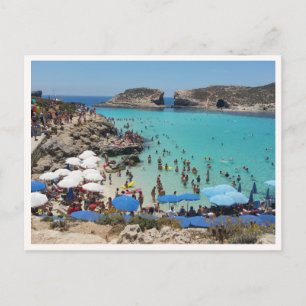 Malta-Inselsommer-Strandfoto Postkarte