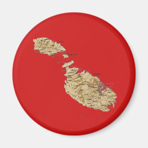 Malta-Kartenmagnet Magnet