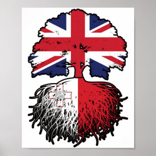 Malta Malta British UK Vereinigtes Königreich Groß Poster