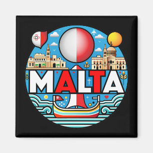 Malta Mediterranean Island National Magnet