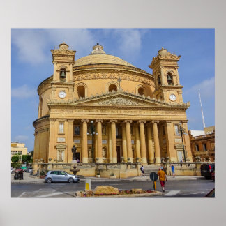 Malta Mosta Rotunde Mittelmeerinsel Foto Poster