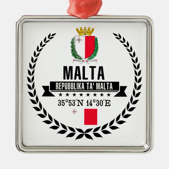 Malta Ornament Aus Metall (Vorne)