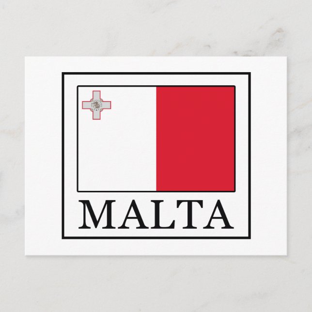 Malta Postkarte (Vorderseite)