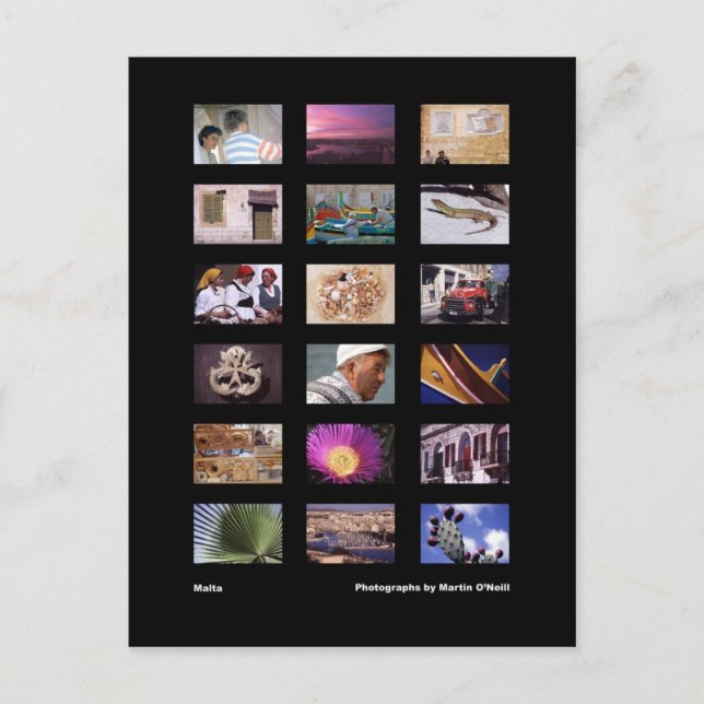 Malta Postkarte (Vorderseite)