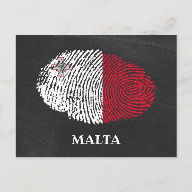 Malta Postkarte (Vorderseite)