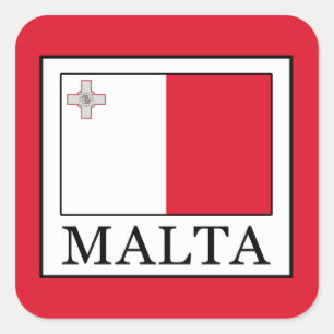 Malta Quadratischer Aufkleber