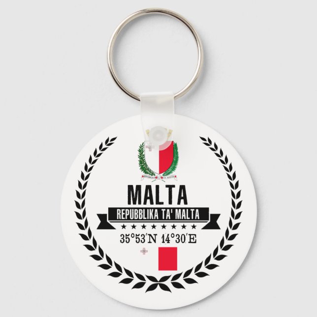 Malta Schlüsselanhänger (Vorderseite)