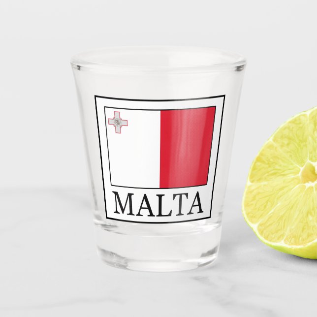 Malta Schnapsglas (Vorderseite)