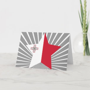 Malta-Stern Feiertagskarte