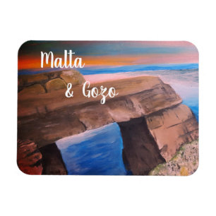Malta und Gozo Souvenir Flexible Foto Magnet