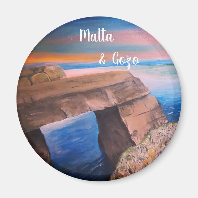Malta und Gozo Souvenir Magnet (Vorne)