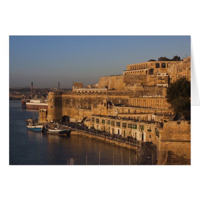 Malta, Valletta, Aussicht auf den Hafen von Lower  (Vorderseite (Horizontal))
