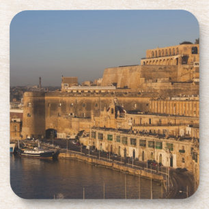 Malta, Valletta, Hafenansicht von Lower Barrakka Untersetzer
