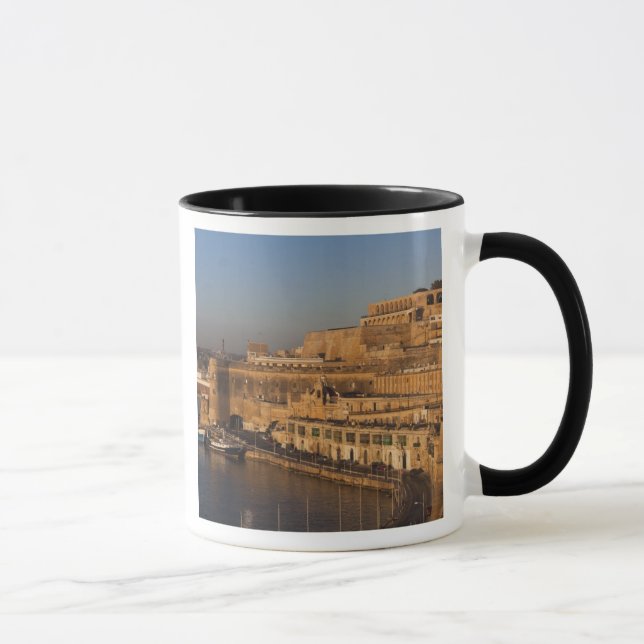 Malta, Valletta, Hafenblick von Lower Barrakka Tasse (Rechts)