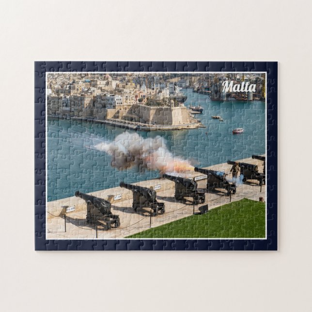 Malta Valletta Saluting Battery Cannon Fire Puzzle (Horizontal)