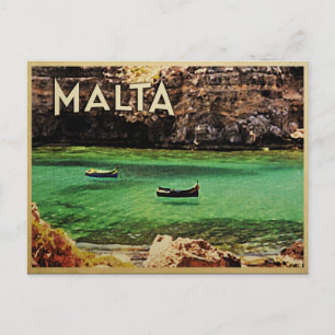 Malta Vintage Postkarte