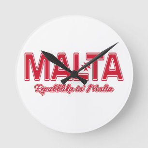 MALTA-Wanduhr Runde Wanduhr