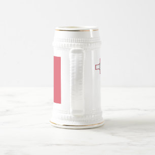 Maltaflagge Bierglas