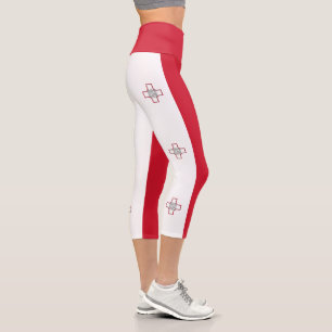 Maltaflagge Capri Leggings