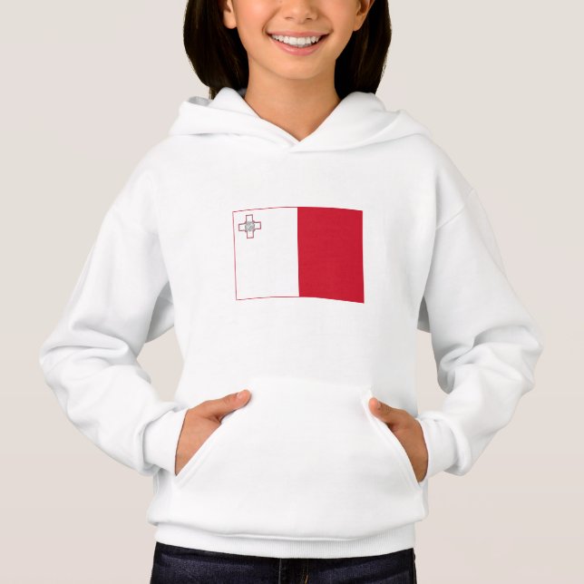 Maltaflagge Hoodie (Vorderseite)