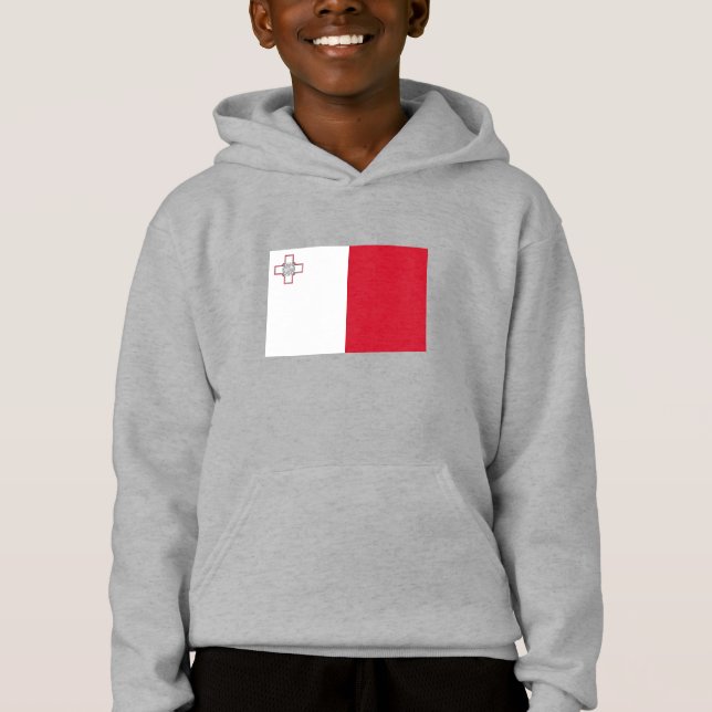 Maltaflagge Hoodie (Vorderseite)